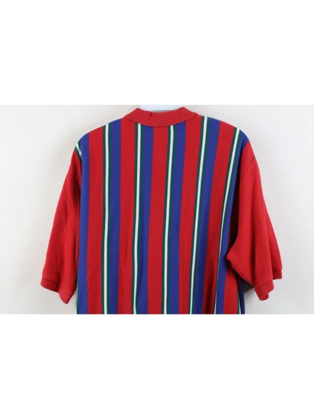 Vintage 90s Ralph Lauren Mens Large Baggy Striped Color Block Soft Cotton Polo